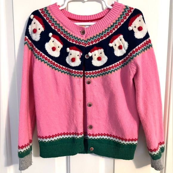 Mini Boden Pink Santa Sweater - Picture 5 of 6